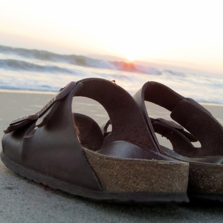 #sandals #waves #sunset